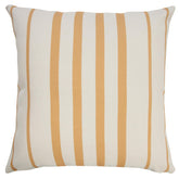 20" X 20" Yellow Zippered Geometric Indoor Outdoor Throw Pillow